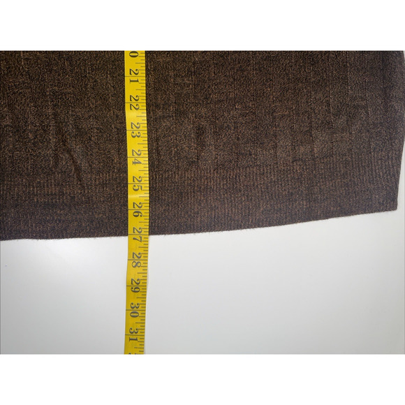 Geoffrey Beene Sweater Men’s Coffee Brown V-neck Pullover Knit Sweater Size Larg - Picture 6 of 8